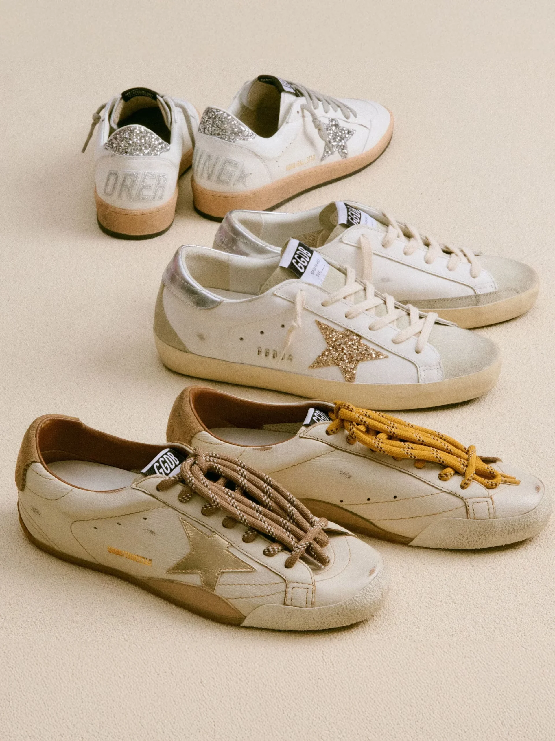 A curated group of low-top sneakers