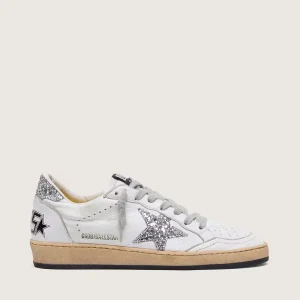 Ball Star low-top sneaker with silver glitter detail