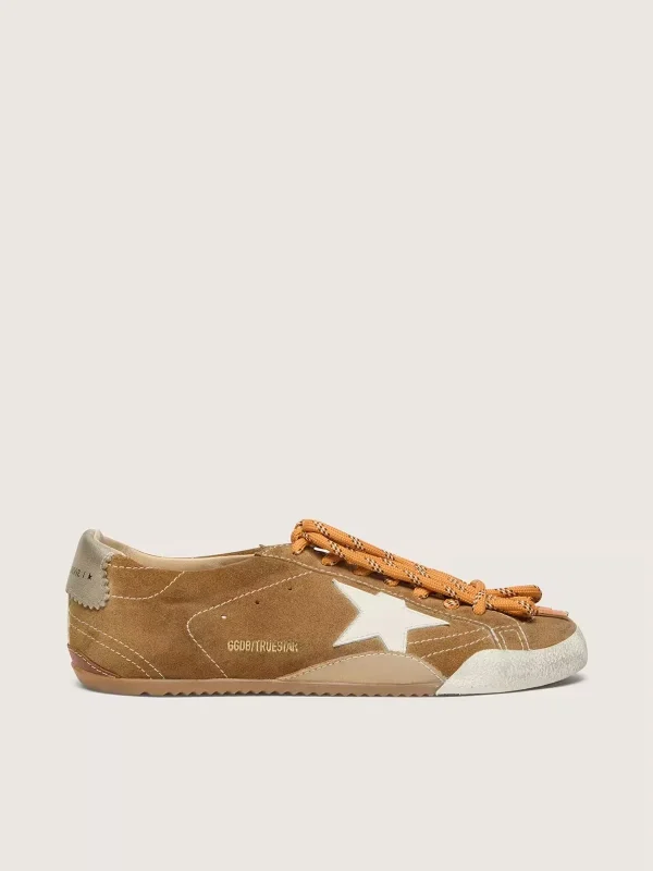 True-Star tobacco suede sneaker